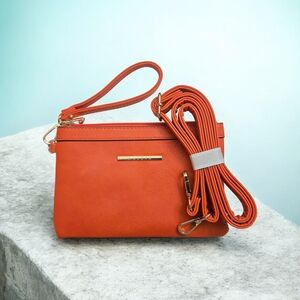 Chic Orange Crossbody Bag